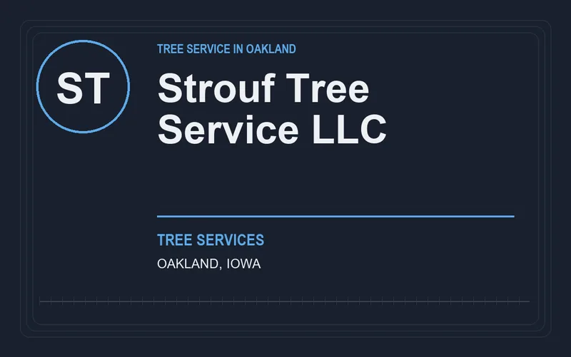 Strouf Tree Service LLC in Oakland, Iowa