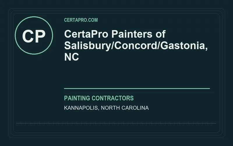CertaPro Painters of Salisbury/Concord/Gastonia, NC in Kannapolis, North Carolina