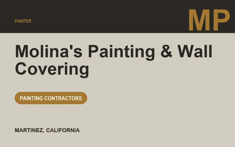 Molina's Painting & Wall Covering in Martinez, California