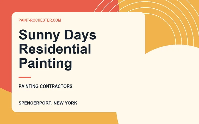 Sunny Days Residential Painting in Spencerport, New York