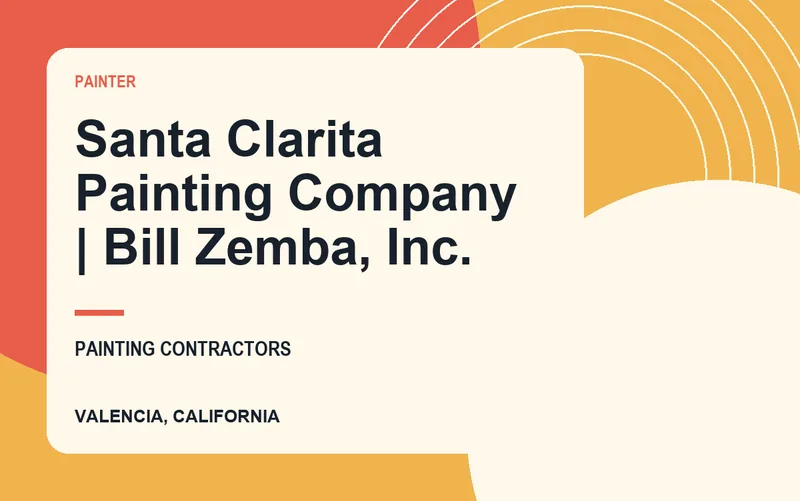Santa Clarita Painting Company | Bill Zemba, Inc. in Valencia, California