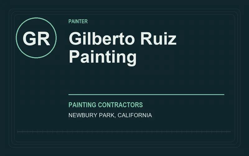 Gilberto Ruiz Painting in Newbury Park, California