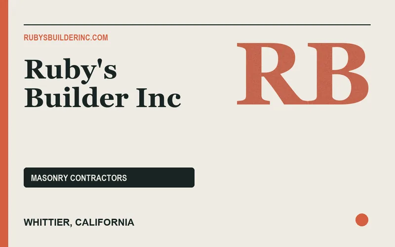 Ruby's Builder Inc in Whittier, California