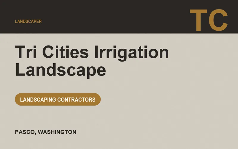 Tri Cities Irrigation Landscape in Pasco, Washington