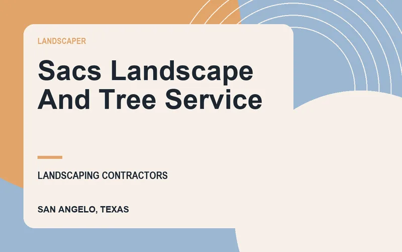 Sacs Landscape And Tree Service in San Angelo, Texas
