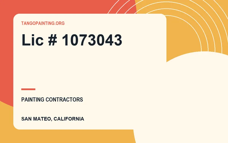 Lic # 1073043 in San Mateo, California