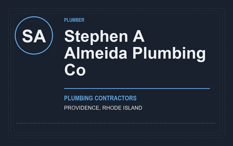 Stephen A Almeida Plumbing Co in Providence, Rhode Island