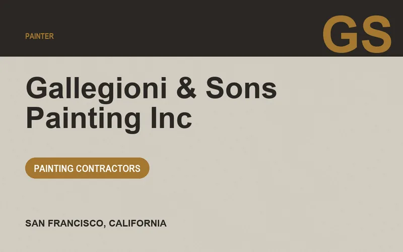 Gallegioni & Sons Painting Inc in San Francisco, California