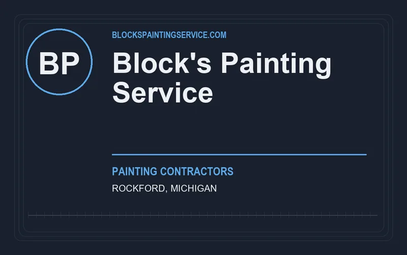 Block's Painting Service in Rockford, Michigan