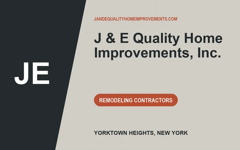 J & E Quality Home Improvements, Inc. in Yorktown Heights, New York