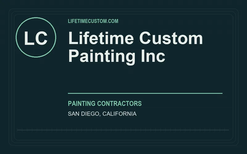 Lifetime Custom Painting Inc in San Diego, California