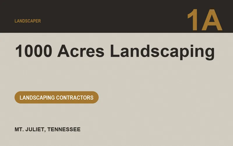 1000 Acres Landscaping in Mt. Juliet, Tennessee