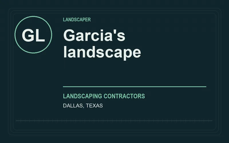Garcia's landscape in Dallas, Texas