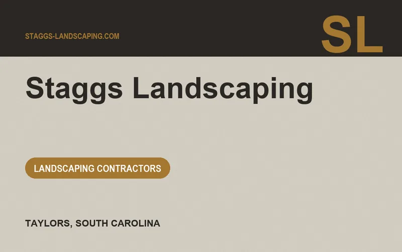 Staggs Landscaping in Taylors, South Carolina