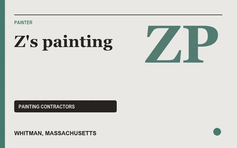 Z's painting in Whitman, Massachusetts