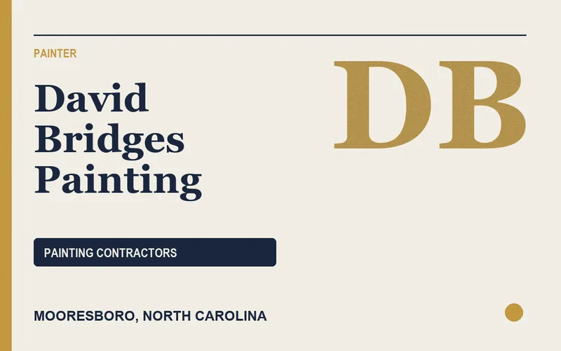 David Bridges Painting in Mooresboro, North Carolina