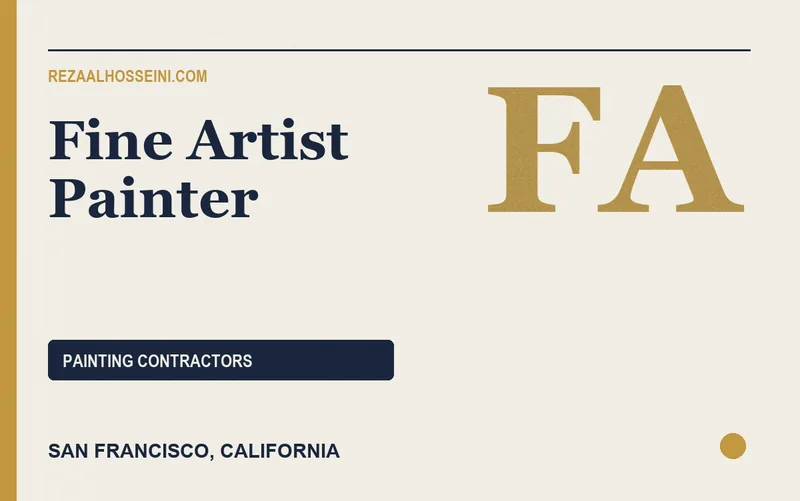 Fine Artist Painter in San Francisco, California