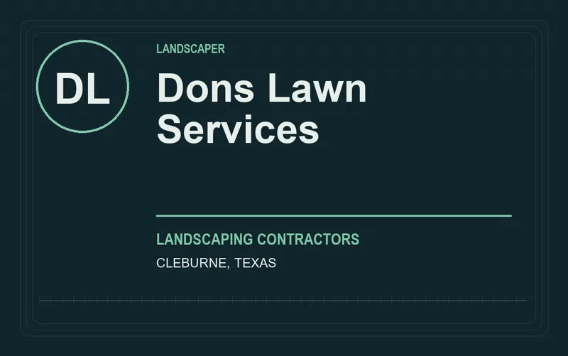 Dons Lawn Services in Cleburne, Texas