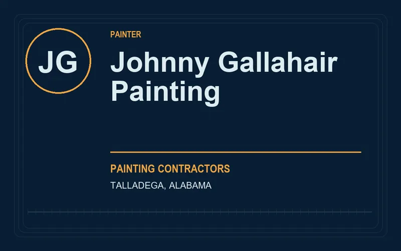 Johnny Gallahair Painting in Talladega, Alabama
