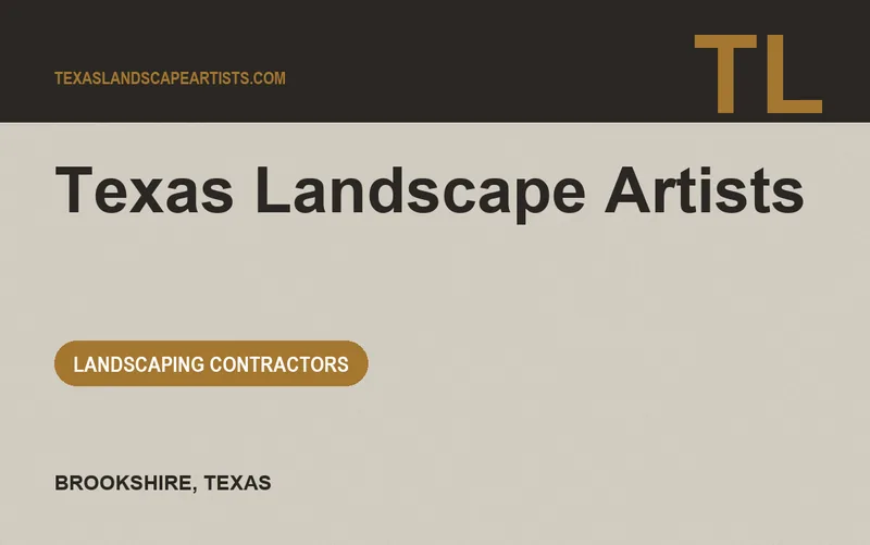Texas Landscape Artists in Brookshire, Texas