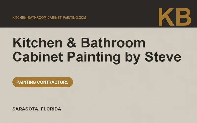 Kitchen & Bathroom Cabinet Painting by Steve in Sarasota, Florida
