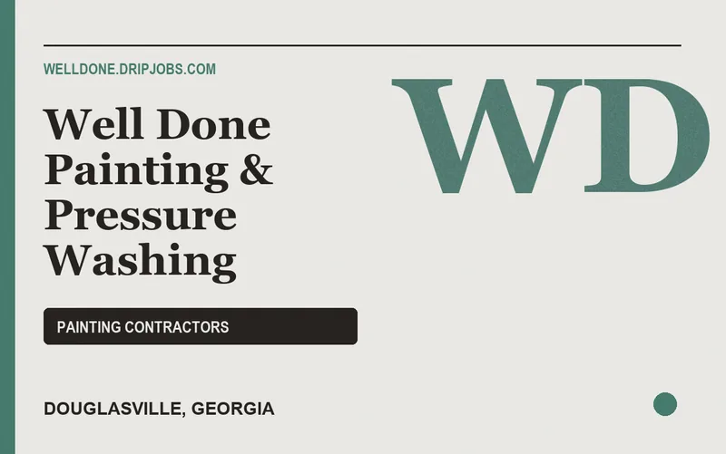 Well Done Painting & Pressure Washing in Douglasville, Georgia