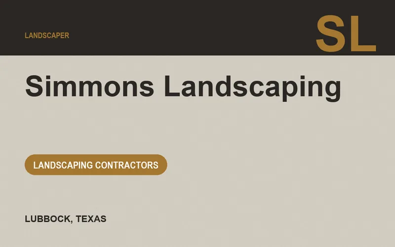 Simmons Landscaping in Lubbock, Texas
