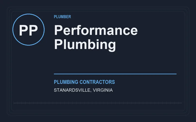 Performance Plumbing in Stanardsville, Virginia