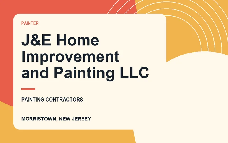 J&E Home Improvement and Painting LLC in Morristown, New Jersey