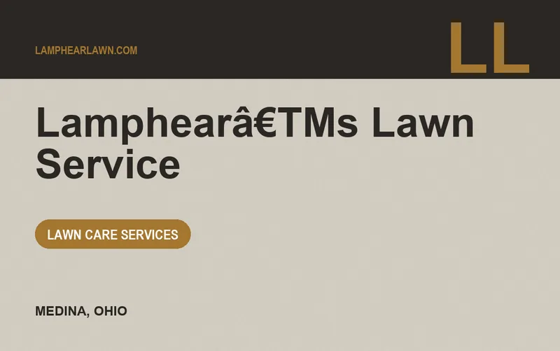 Lamphearâ€TMs Lawn Service in Medina, Ohio