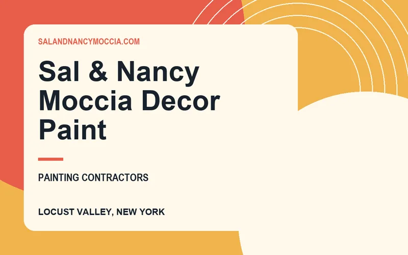 Sal & Nancy Moccia Decor Paint in Locust Valley, New York