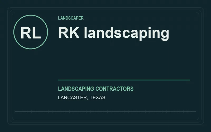 RK landscaping in Lancaster, Texas