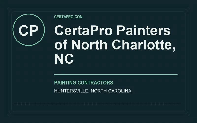 CertaPro Painters of North Charlotte, NC in Huntersville, North Carolina