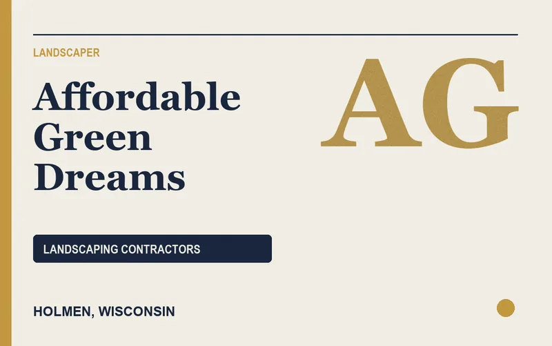 Affordable Green Dreams in Holmen, Wisconsin