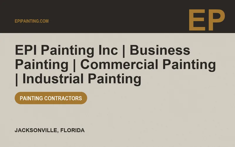 EPI Painting Inc | Business Painting | Commercial Painting | Industrial Painting in Jacksonville, Florida