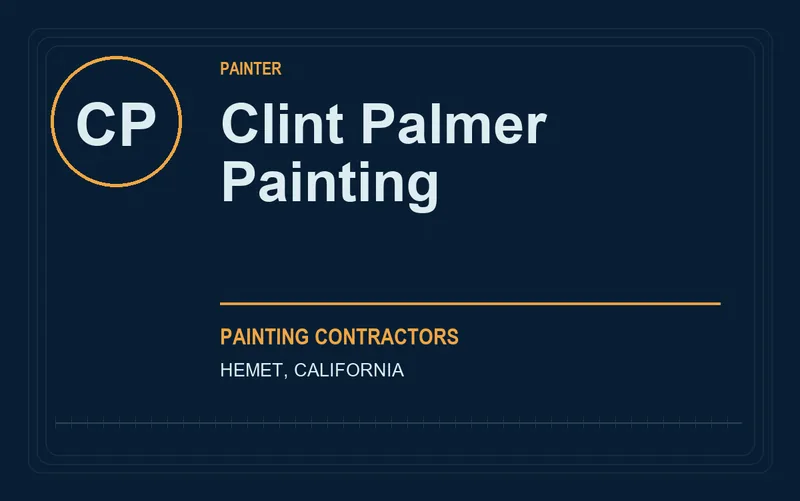 Clint Palmer Painting in Hemet, California
