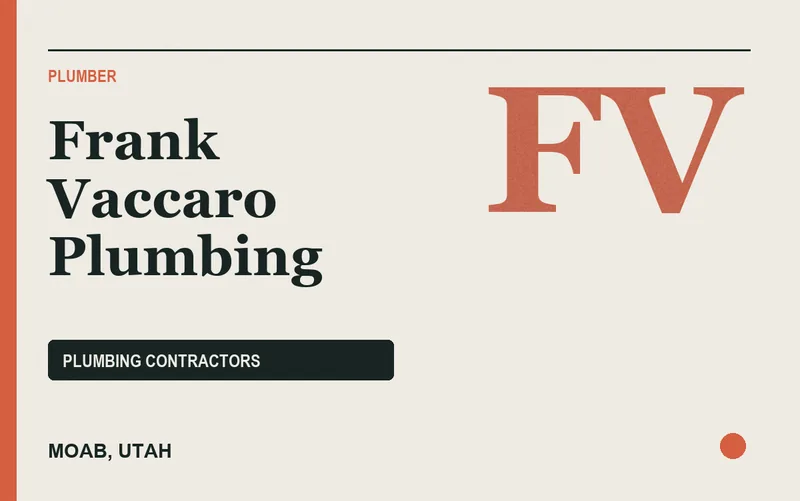 Frank Vaccaro Plumbing in Moab, Utah