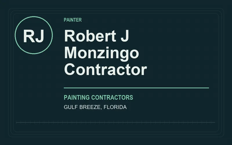 Robert J Monzingo Contractor in Gulf Breeze, Florida