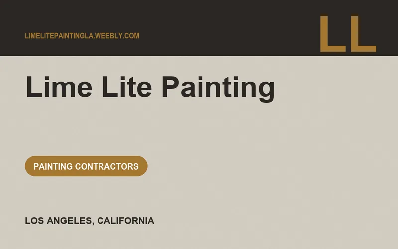 Lime Lite Painting in Los Angeles, California