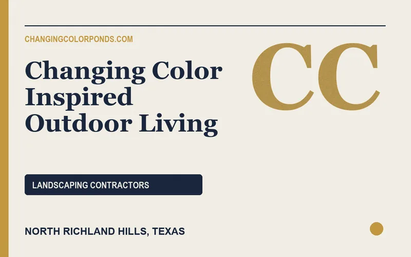 Changing Color Inspired Outdoor Living in North Richland Hills, Texas