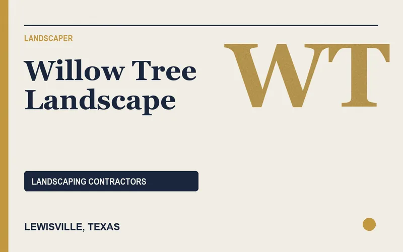 Willow Tree Landscape in Lewisville, Texas