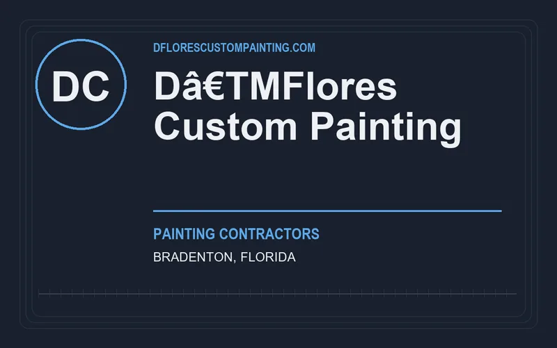 Dâ€TMFlores Custom Painting in Bradenton, Florida