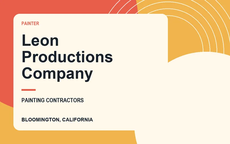 Leon Productions Company in Bloomington, California