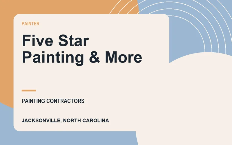 Five Star Painting & More in Jacksonville, North Carolina