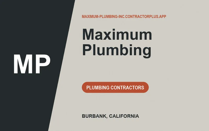 Maximum Plumbing in Burbank, California