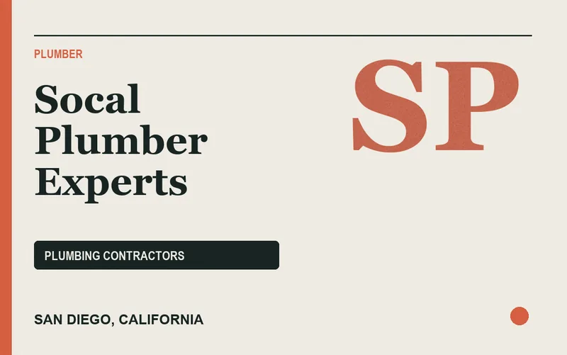 Socal Plumber Experts in San Diego, California