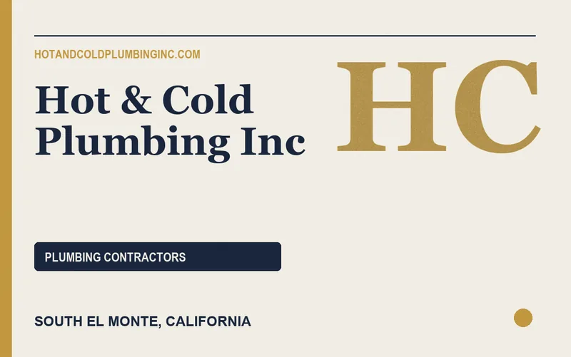 Hot & Cold Plumbing Inc in South El Monte, California