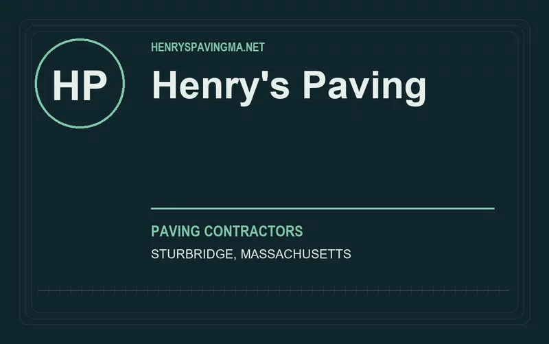 Henry's Paving in Sturbridge, Massachusetts