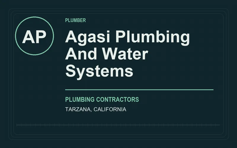 Agasi Plumbing And Water Systems in Tarzana, California