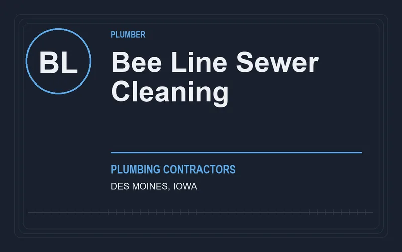 Bee Line Sewer Cleaning in Des Moines, Iowa